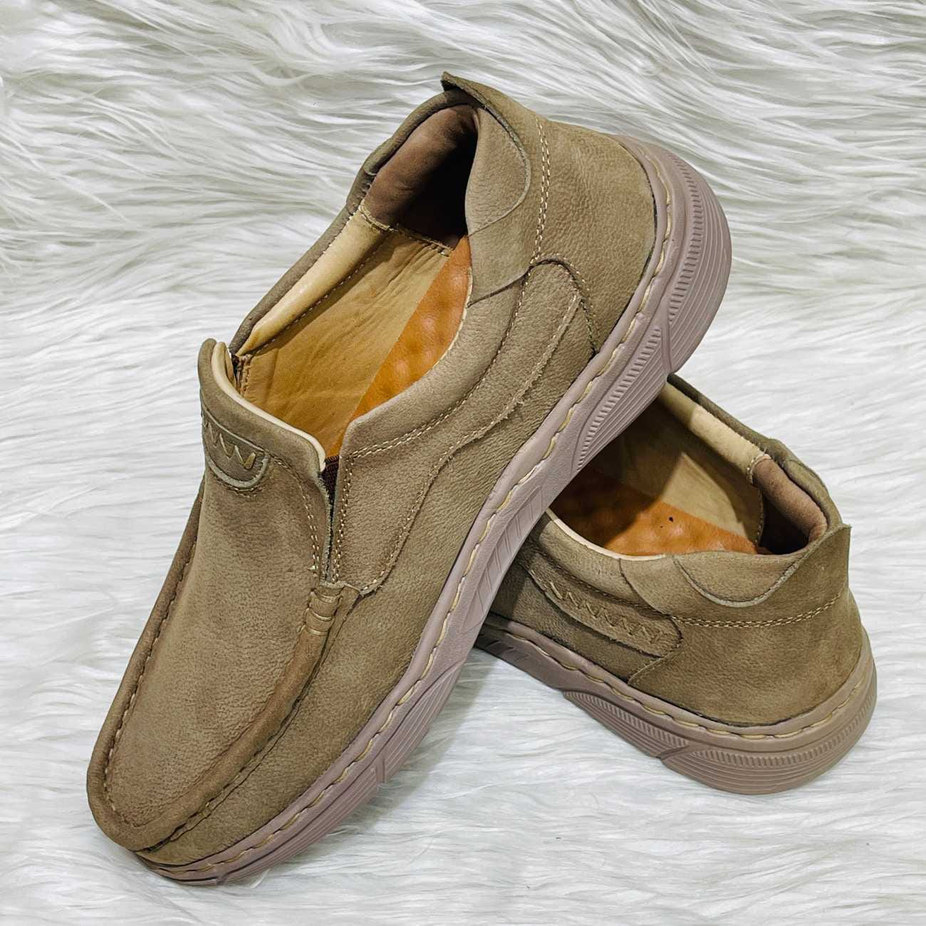 Olive Royal Kobra Casual Shoes - Crepe Rubber Sole